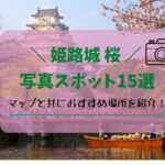 【保存版】姫路城お花見2024！桜の写真スポット15選！マップと共におすすめ場所を紹介！