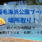 【2023最新】稲毛海浜公園プールの場所取り！行くべき時間は？無料パラソルや有料シートも
